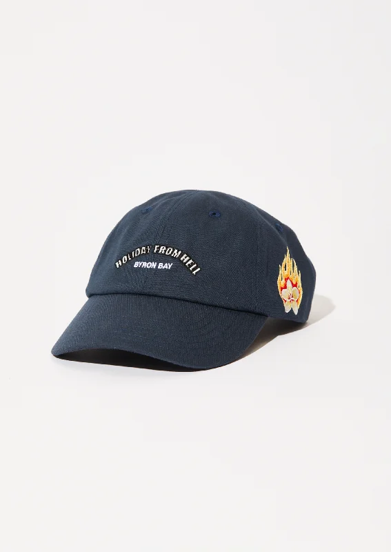 AFENDS Mens Holiday - Six Panel Cap - Navy