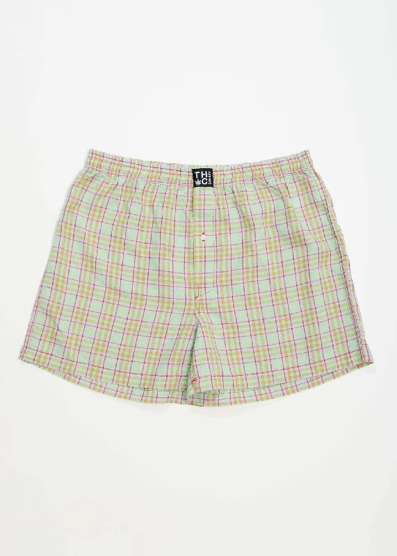 AFENDS Unisex Kali - Boxers - Pistachio Check