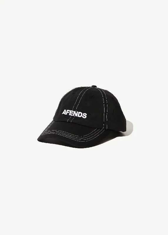 AFENDS Unisex Vinyl - 6 Panel Cap - Black