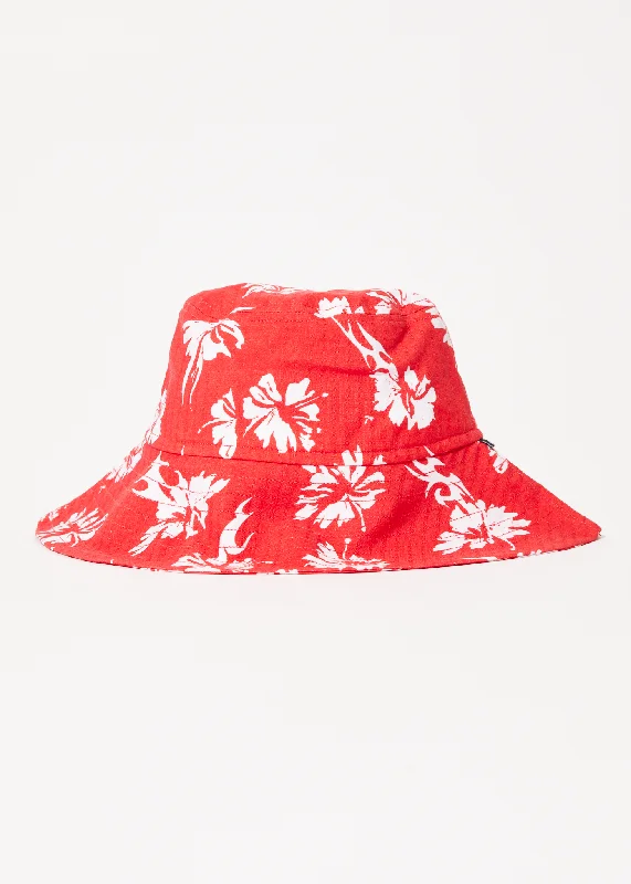 AFENDS Womens Hibiscus - Wide Brim Hat - Hibiscus