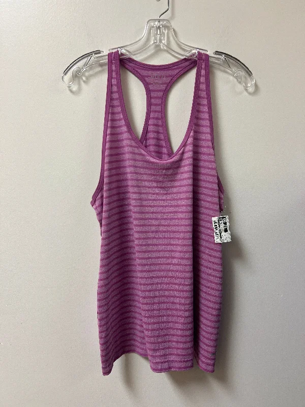 Athletic Tank Top By Bcg In Purple, Size: L