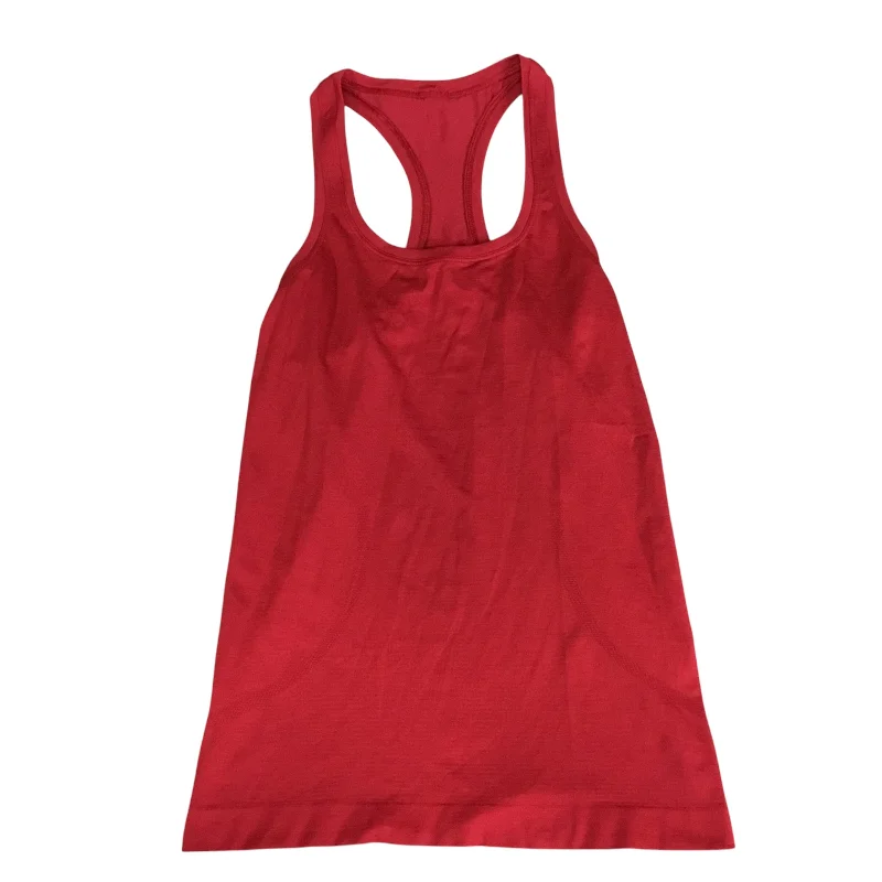 Athletic Tank Top By Lululemon In Red, Size: 4