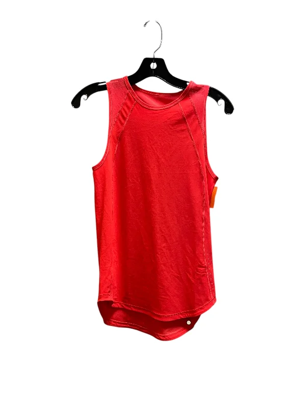 Athletic Tank Top By Lululemon In Red, Size: 4