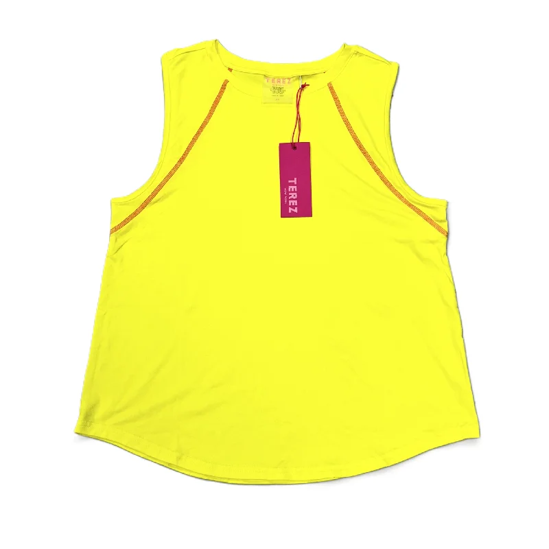 Athletic Tank Top By Terez In Yellow, Size: M