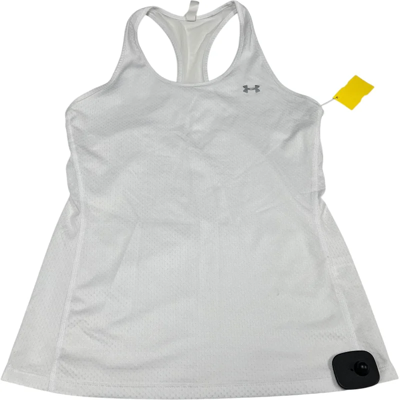 Athletic Tank Top By Under Armour In White, Size: Xs