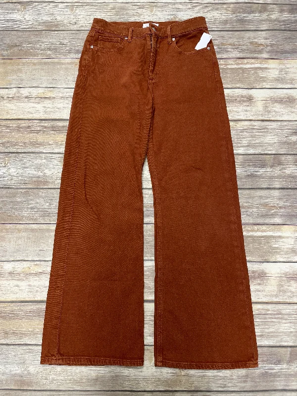 Jeans Wide Leg By Loft In Orange, Size: 6