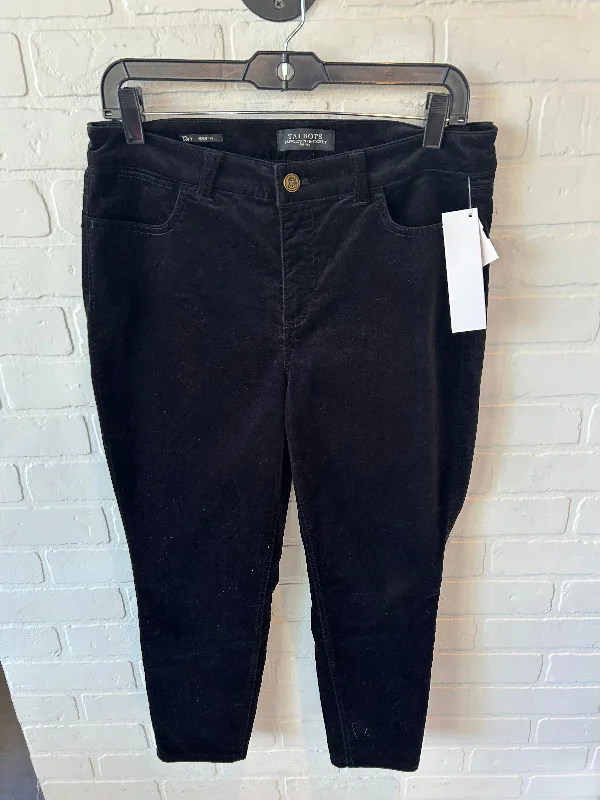 Pants Corduroy By Talbots In Black, Size: 10petite