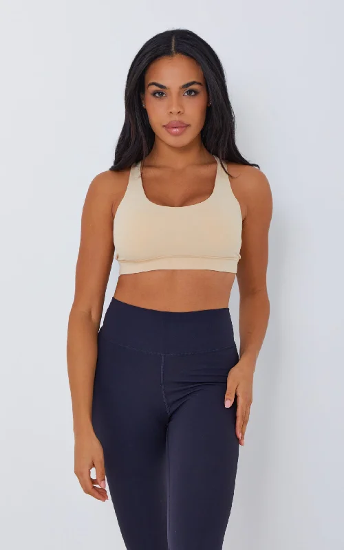 Beyond V2 Sports Bra in Honey Peach