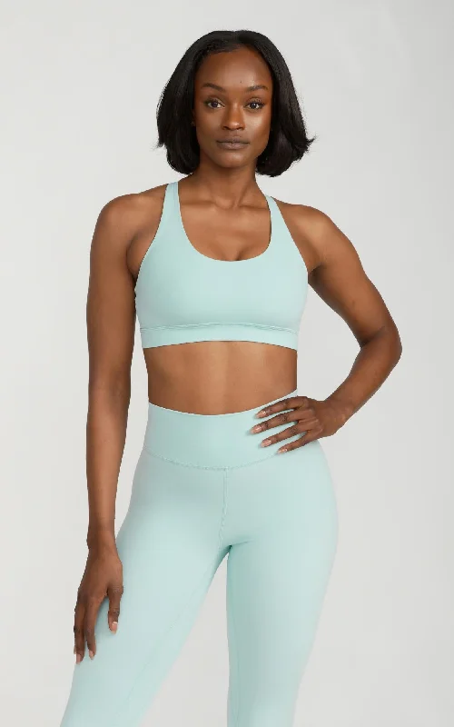 Beyond V2 Sports Bra in Pastel Turquoise