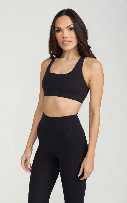 Elan Sports Bra in Black