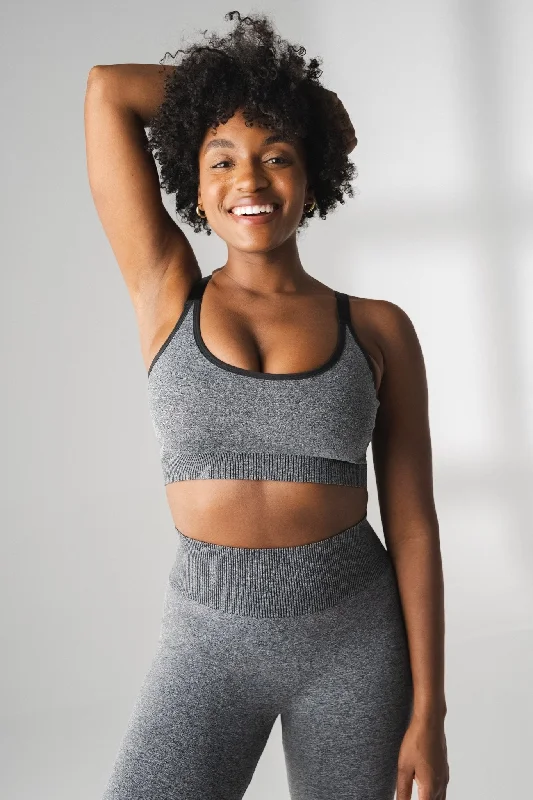 Vitality Formation Scoop Bra - Midnight Heather