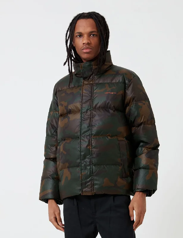 Carhartt-WIP Deming Jacket - Evergreen Camo/Brick