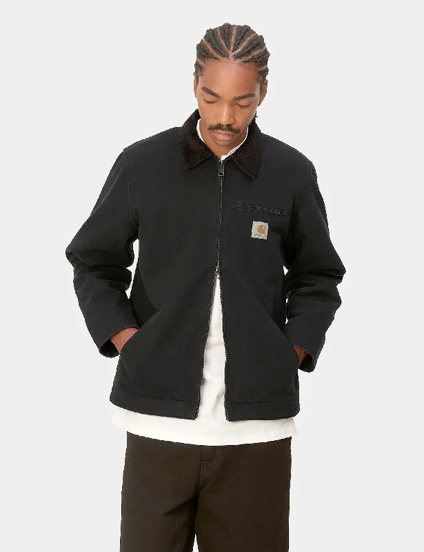 Carhartt-WIP Detroit Jacket (Heavy Stone Wash) - Black/Black