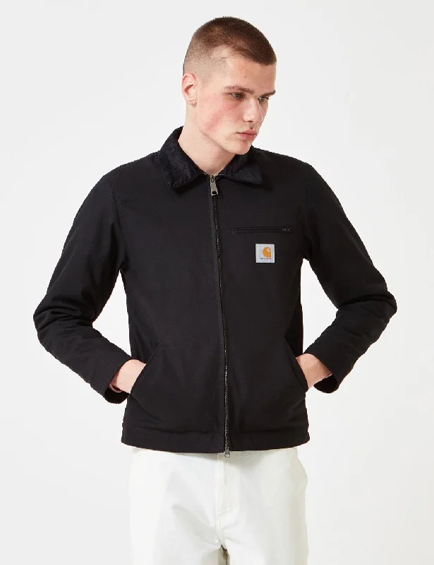 Carhartt-WIP Detroit Jacket (Organic Cotton, 12 oz) - Black rigid