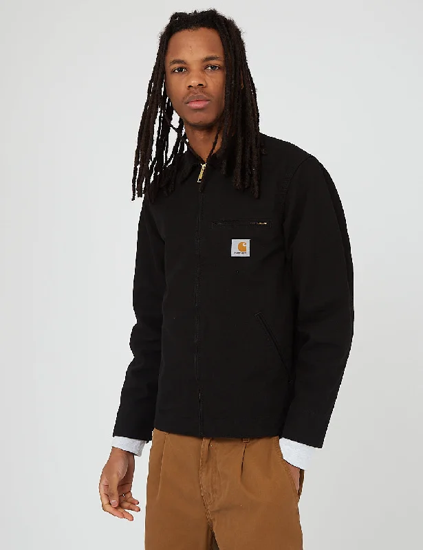 Carhartt-WIP Detroit Jacket (Organic Cotton, 12 oz) - Black rinsed