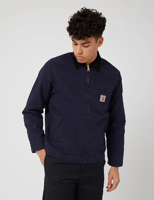 Carhartt-WIP Detroit Jacket (Organic Cotton, 12 oz) - Dark Navy Blue rinsed