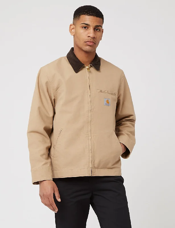 Carhartt-WIP Detroit Jacket (Organic Cotton, 12 oz) - Dusty Hamilton Brown rinsed