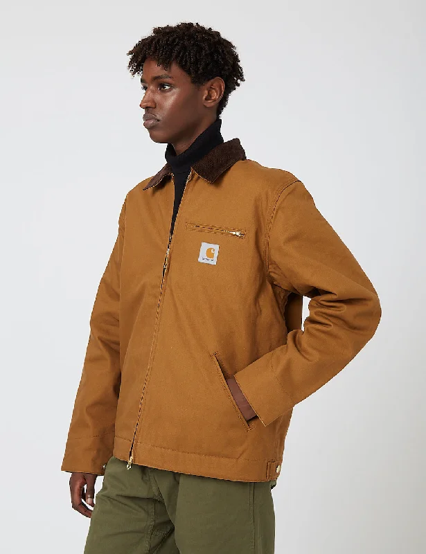 Carhartt-WIP Detroit Jacket (Organic Cotton, 12 oz) - Hamilton Brown rigid