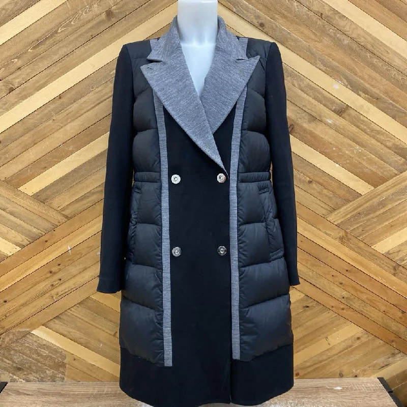 Kit&Ace - Women's Long Down Jacket - MRSP compared $290: Black/Grey -women-4