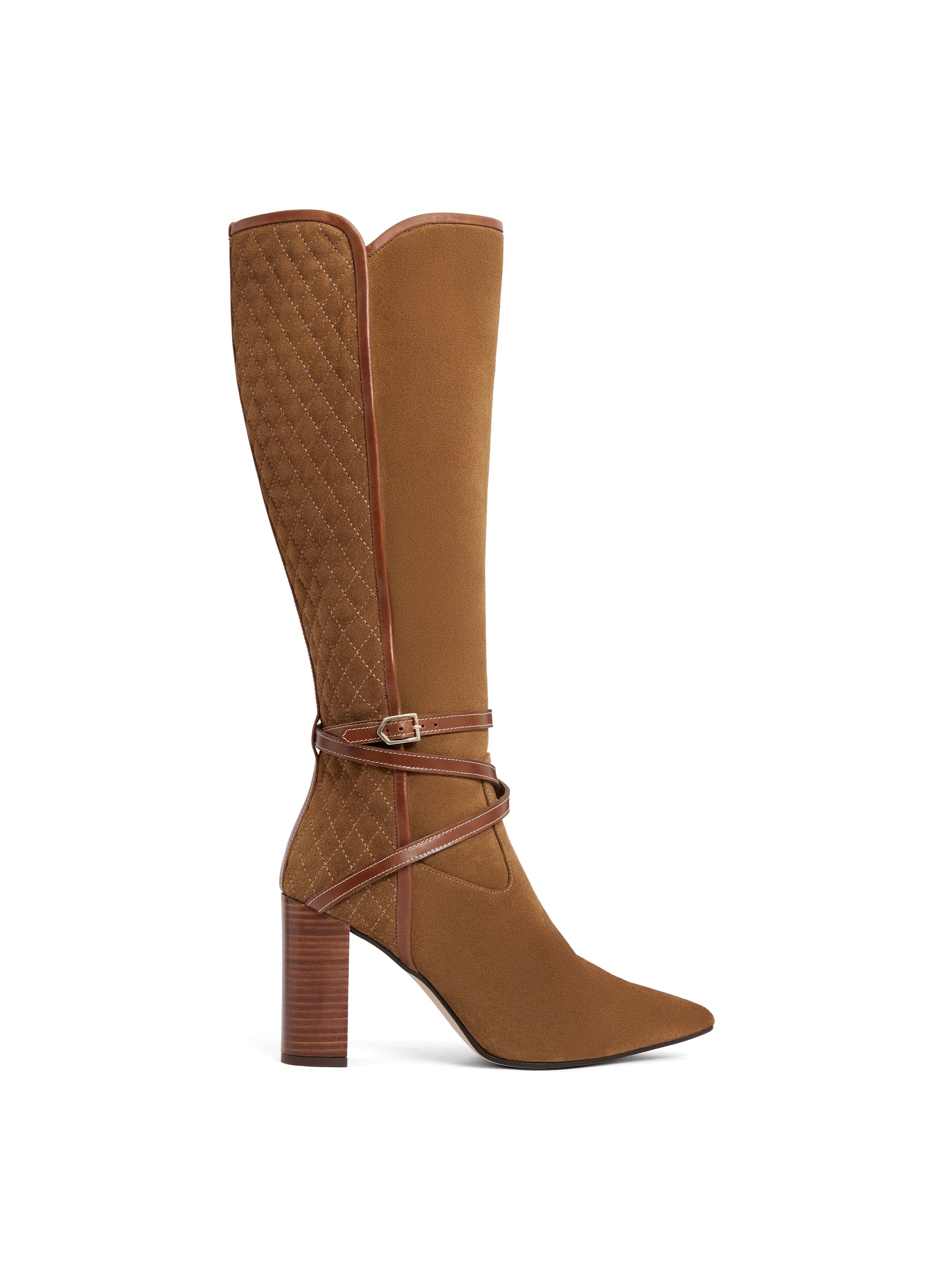 Knee High Chiswick - Tan Suede