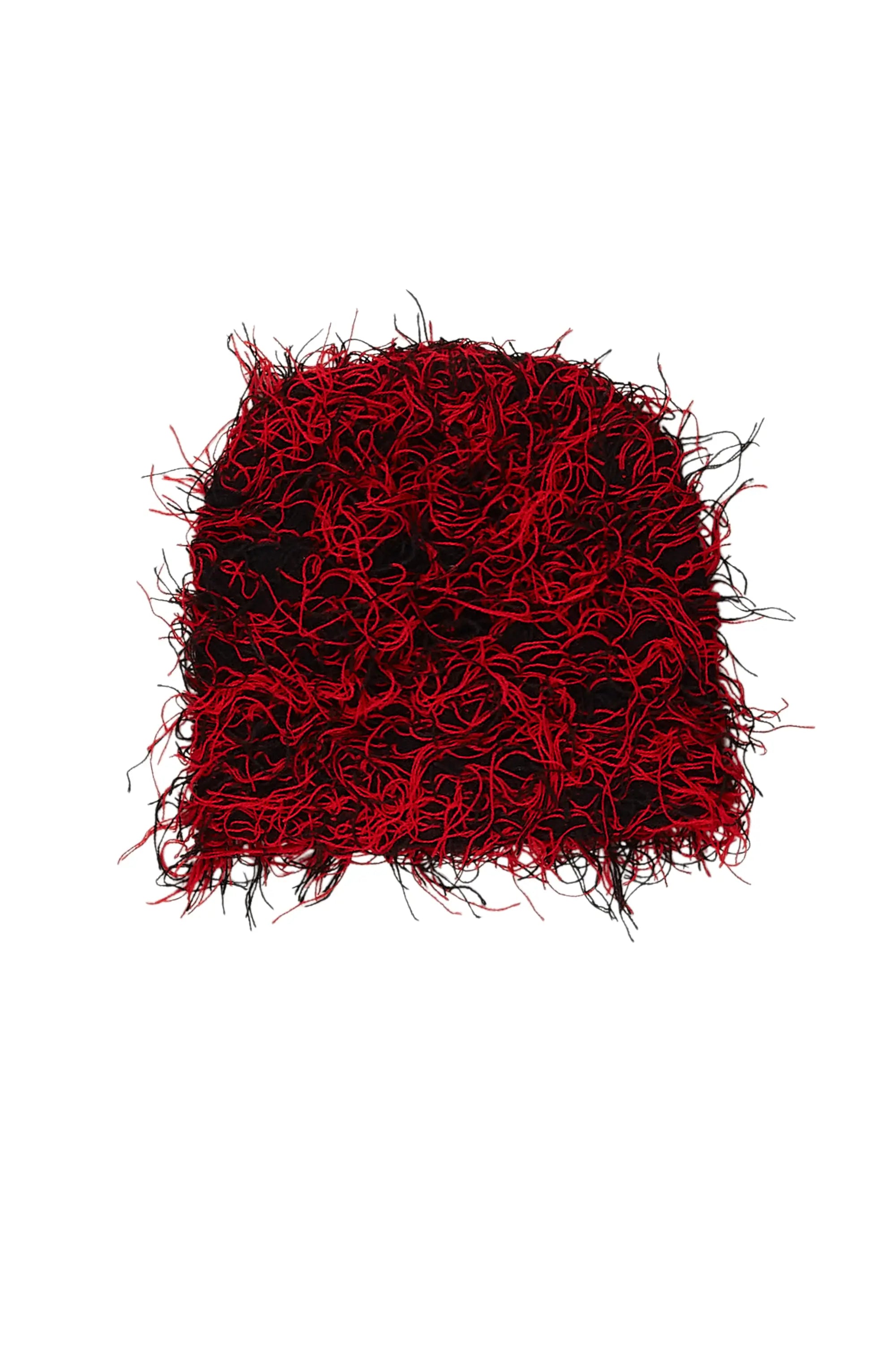 Otto Red Fuzzy Beanie