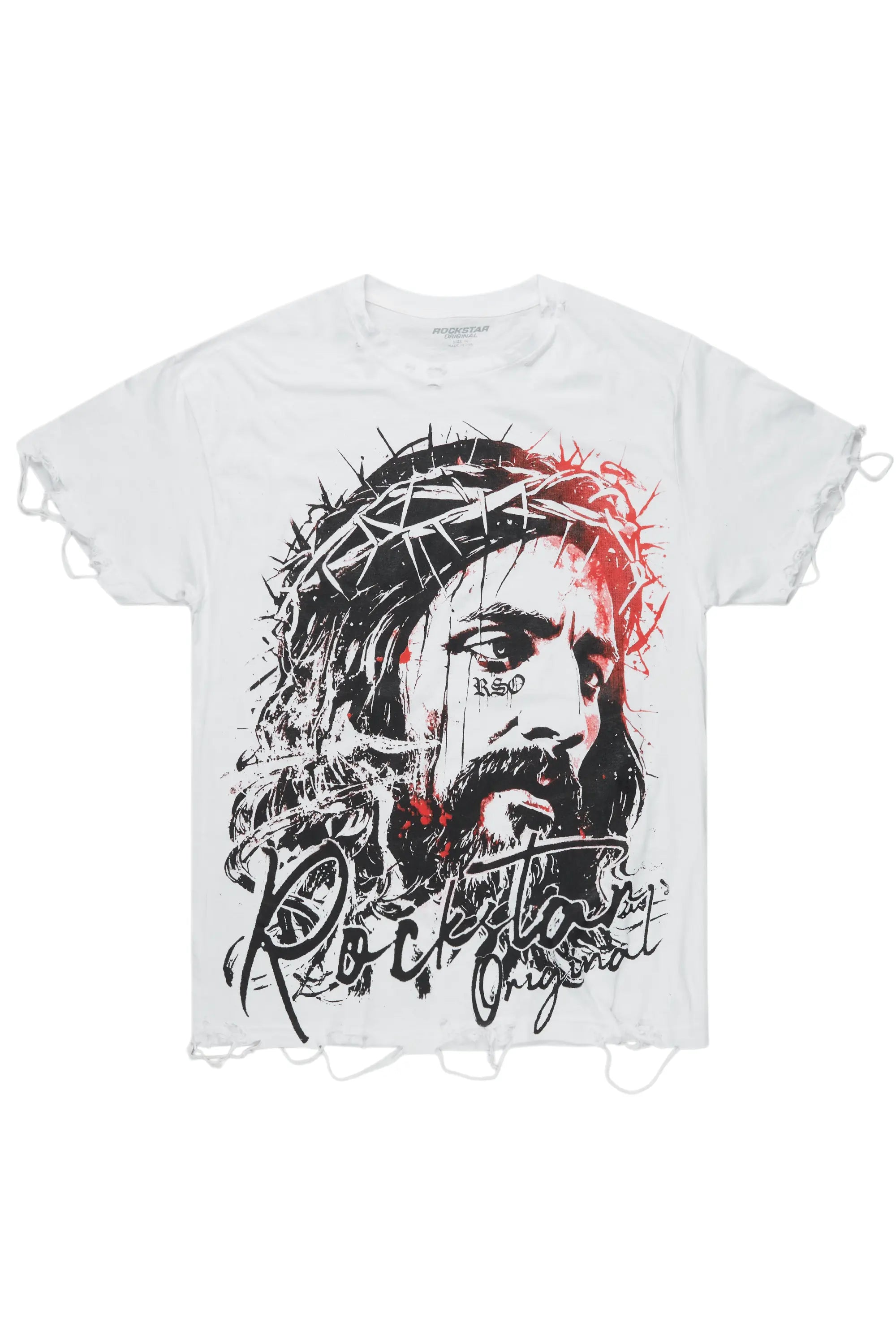 Bedros White Oversized Graphic T-Shirt