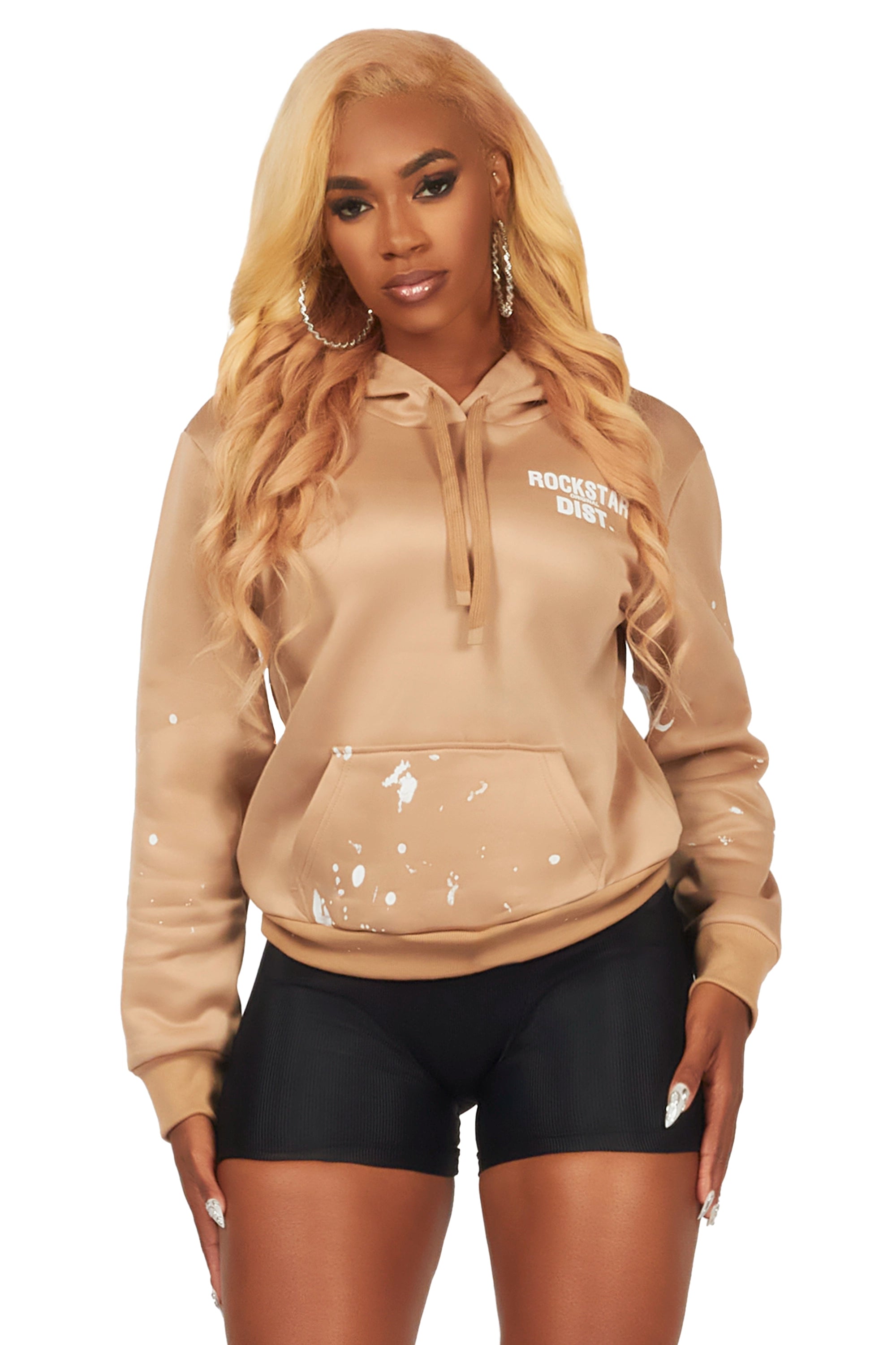 Nylia Tan Oversized Hoodie