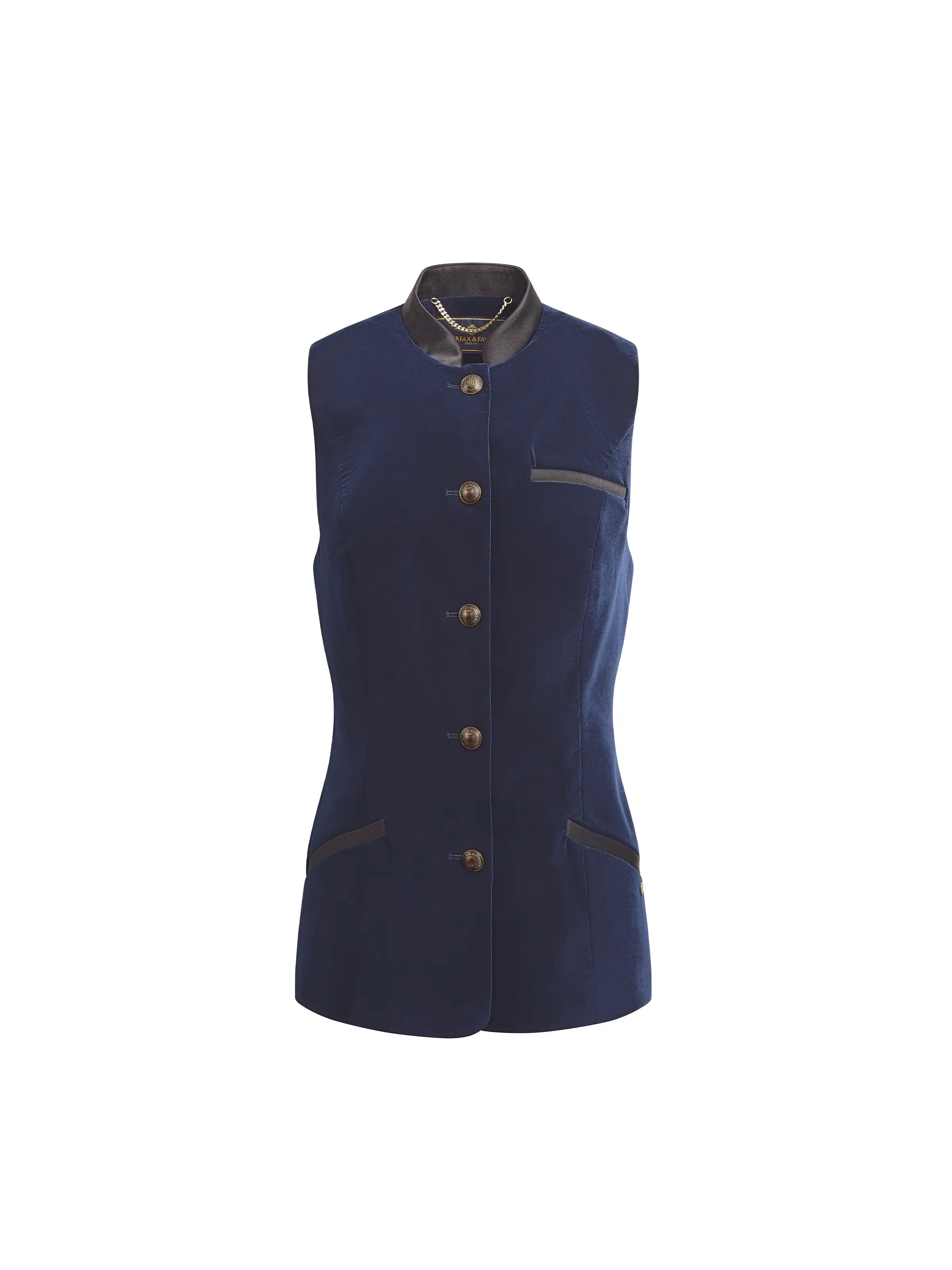 Madeline Gilet - Navy Velvet