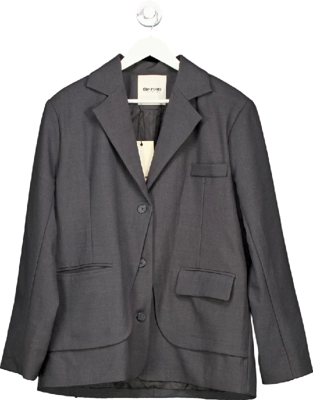 The Room Dark Grey Double Layered Blazer One Size