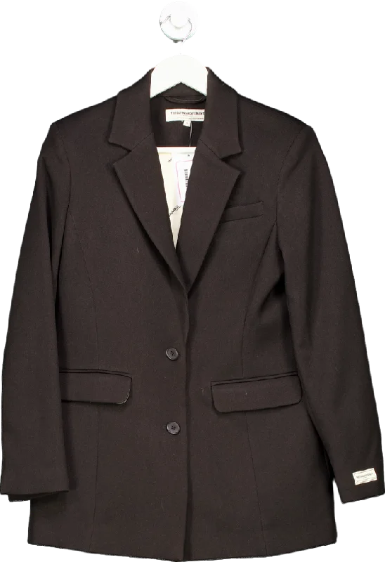 TheGivingMovement Black Sustainable Blazer UK S