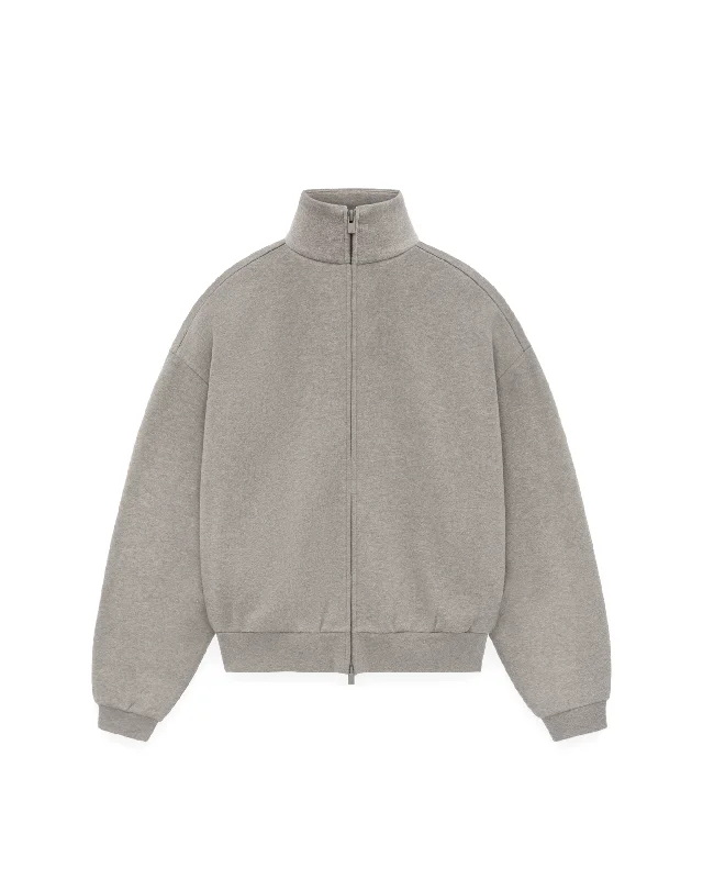 Womens Zip Up Jacket - Heather Grey