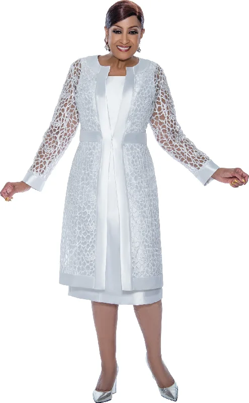 Divine Apparel DCC4892 Mother of the Bride Long Sleeve Jacket Midi Dress