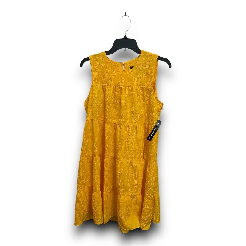 Dress Casual Midi By Cmc In Yellow, Size: M