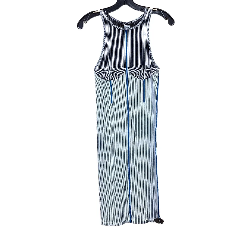 Dress Casual Midi By Zara In Striped Pattern, Size: M