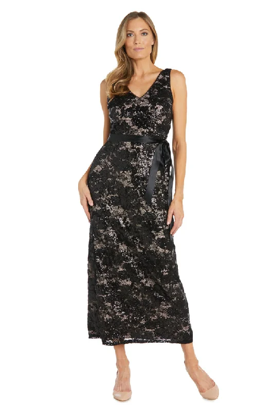 R&M Richards 1001 Long Formal Evening Midi Dress