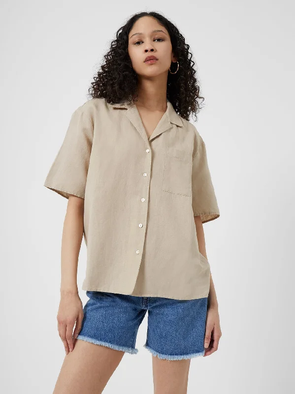 Ahia Cotton-Linen Shirt