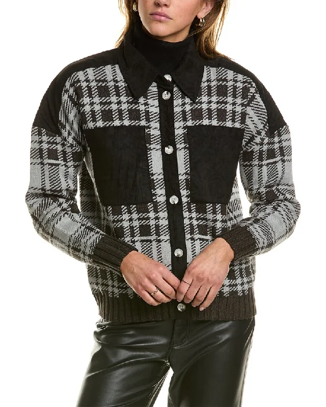 Central Park West Rhea Plaid Shacket