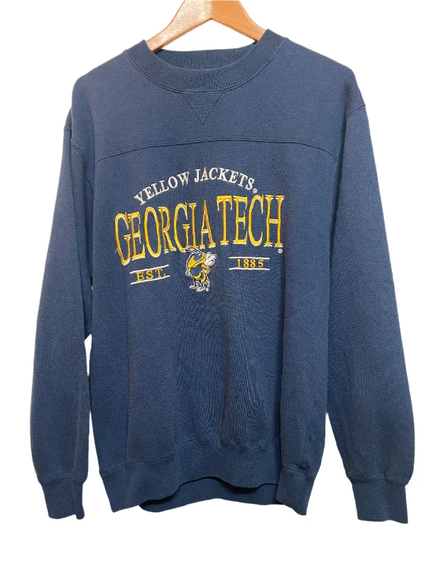 Lee Sport Mens Navy Georgia Tech Sweatshirt (Size L)