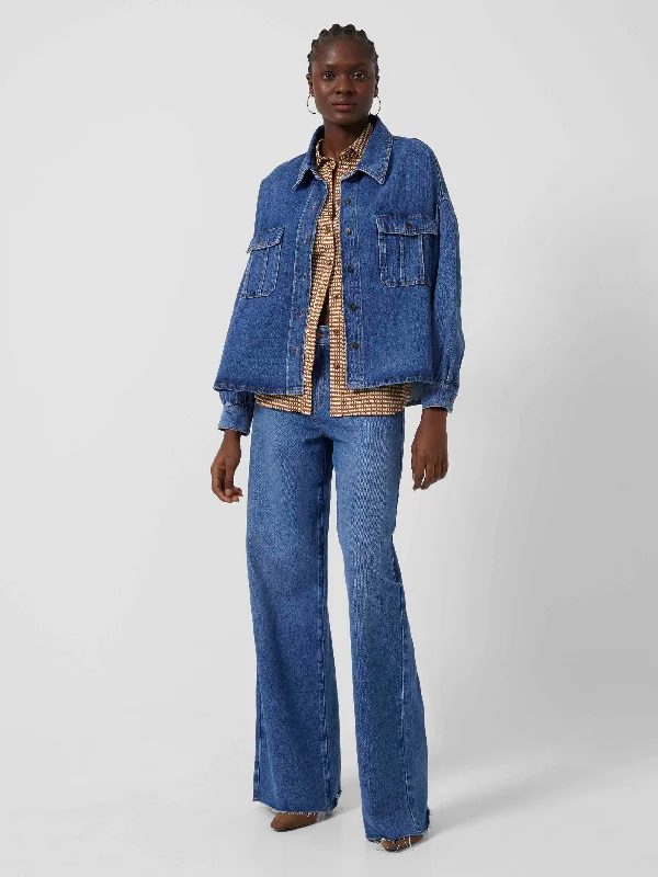 Penelope Denim Puff Sleeve Shirt