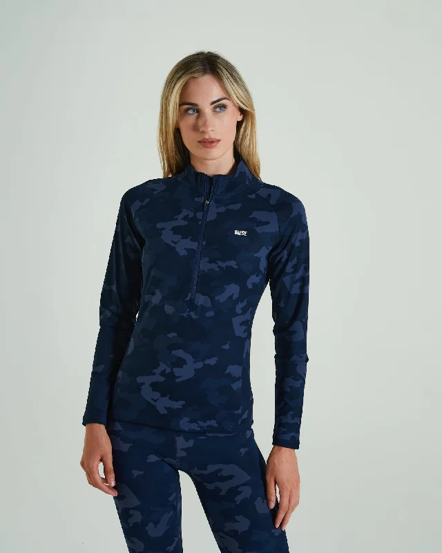 Unwind Half Zip Midnight Camo